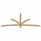 Ekena Millwork Davenport Timber Gable Bracket, Western Red Cedar, 108"W x 36"H x 1 1/2"D x 3 1/2"F, 8/12 Pitch GBW108X36X0204DAV00SWR - alternate 1